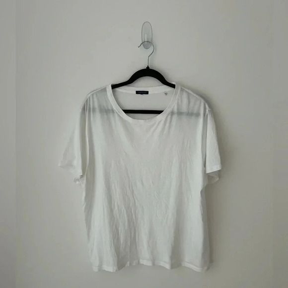 Patrick Assaraf minimalist white  tee - Picture 1 of 9